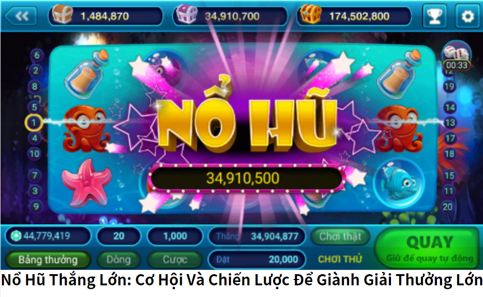 Nổ Hũ Thắng Lớn: Cơ Hội Và Chiến Lược Để Giành Giải Thưởng Lớn